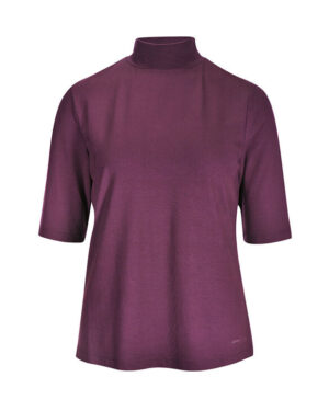 Dámsky viskózový rolák s krátkymi rukávmi