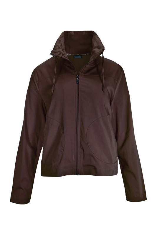 dámska hnedá bavlnená bunda na zips čokoládová – Odevy na Kupeckej Nitra