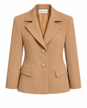 Dámske hnedé elegantné sako MIHALIK