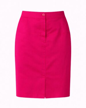 Dámska cyklamenová sukňa po koleno