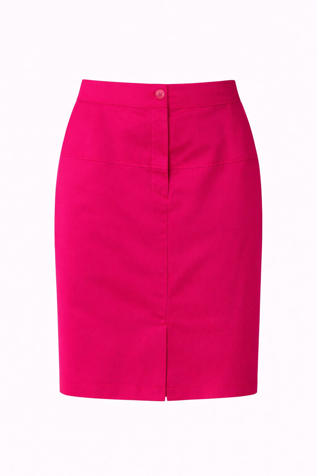 dámska cyklámenová sukňa po koleno predná strana